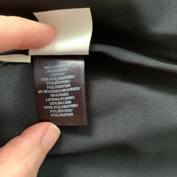 Ann Taylor Gold Black Straight Knee Length Pencil Skirt Size 4 - Picture 12 of 12